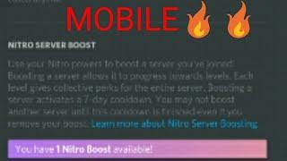 Discord Mobile - How to Nitro Boost