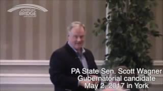 Raw footage: Sen. Scott Wagner confiscates camera during speech