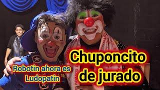 PRESENTACIÓN en el campeonato de payasos / ROBOTIN ahora es LUDOPATIN /chupón de jurado.