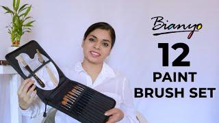 Bianyo 12 Piece Artist Brush Set | Paint Brush