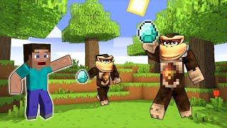 Minecraft but Donkey Kongs STEALS my DIAMONDS?!