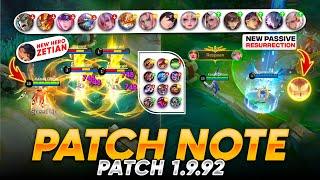 A BIG UPDATE IS HERE | NEW HERO ZETIAN | REVAMP RAFAELA | ANTI HEAL ITEMS NERF & MANY MORE CHANGES