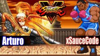 SFVCE Arturo (Dhalsim) vs xSauceCode (Balrog) Street Fighter V Ranked Match Set