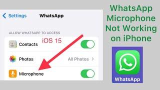 How to Fix Whatsapp Microphone Not Working on iPhone and iPad