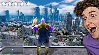 Playing as THANOS in GTA 5.. (GTA 5 Mods)