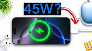 45W Charging on iPhone 16 Pro Max - The SHOCKING Results!