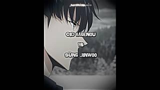 Sung Jinwoo vs Cid Kagenou | Solo Leveling x Eminence in Shadow #anime #edit #shorts #animeedit