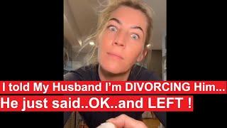 Woman tells her Husband She wants a DIVORCE then IMMEDIATELY REGRETS it when he simply LEAVES