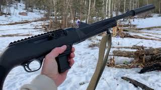 Suppressed Firearms:  Ruger PC Carbine 9mm & Silencerco Octane 45 HD