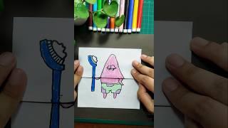 Paper Folding Surprise Drawing Idea for kids @ArasEasyArt #diy #papercraft #craft #crafting