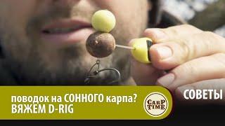 Карповый ПОВОДОК для ловли СОННОГО карпа? Вяжем D-RIG вместе! СОВЕТЫ