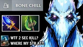 NEW BONE CHILL AA Mid Scepter + Parasma DELETE Str Heroes in 3 Hits Crazy Buffed Hero Dota 2