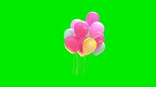 Balloons Green Screen Effects HD video No Copyright || Chroma key