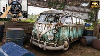 Rebuilding a Volkswagen Type 2 De Luxe - Forza Horizon 5 | Logitech g29 gameplay