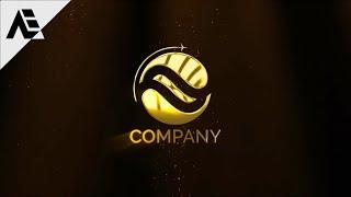 After Effects Tutorial: Cinematic Golden Logo Animation (No-Plugin)