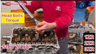 1ZR Engine Head Bolt Torque Specs | Complete Torque Sequence Guide