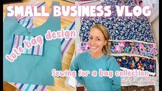 Sewing Tote Bag Styles with Vintage Finds & Summer Routine, ️Small Business Studio Vlog