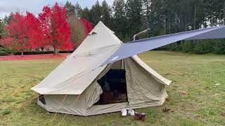 DANCHEL B2A No center pole bell tent, more living space!