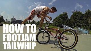 How to footjam tailwhip (Как сделать Футджем Тейлвип на BMX, MTB) | Школа BMX Online #5