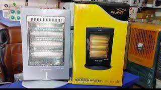 Best Electric Room Heater V-Guard RH3TH 2000 Halogen Heater 1200W 1year Warranty Unboxing And Review