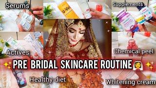 complete pre bridal skincare routine at home|| glow up before your wedding 