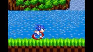 Sonic running green hill sprites animation (remake)