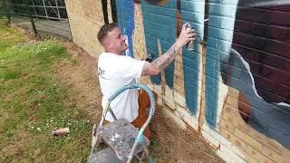 Key Theatre Peterborough Nyces Graffiti Artist in action May 2024 #graffiti PART 1