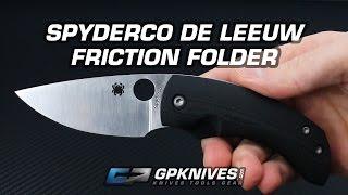 Spyderco Friction Folder De Leeuw Overview