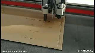 runto CNC auto feeding oscillating cnc leather cardboard cutter cutting machine 1625