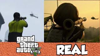 RPG attack to helicopter in GTA V & MOVIES