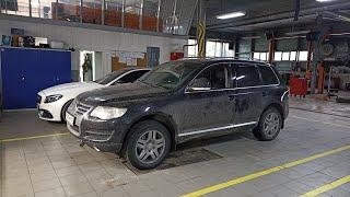 Touareg 3.0 V6 BKS снятие стартера