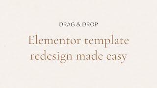 Elementor Website Templates: Simple and Fast Drag 'n Drop Design