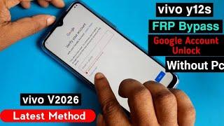 Vivo Y12s Frp Bypass | Google Account Unlock Without Pc | Latest Trick