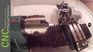 New Design 3D Printed Braiding Machine #8 Cutting Threading the Hollow Bolts with a CNC Lathe