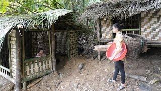 Three Years of Stormy Single Motherhood - Completing the Bamboo House in the Forest