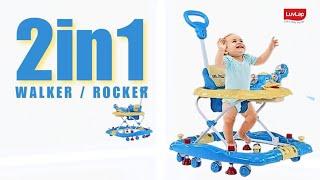 LuvLap Comfy Baby Walker and Rocker | Features Installation Full review