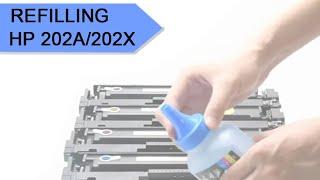 How to Refill HP 202A, 202X Cartridges for M254, M254dw, M281, M281cdw, M281fdw Printers