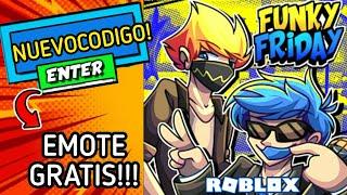 NUEVO *CODIGO* DE FUNKY FRIDAY (CONSIGUE EMOTE GRATIS!) / AGOSTO 2021|ROBLOX|