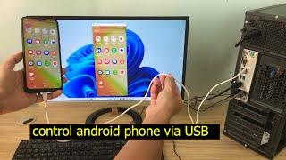 Take Full Control of Your Android Phone Using USB Cable