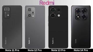 Redmi Note 14 Pro VS Redmi Note 13 Pro VS Redmi Note 12 Pro VS Redmi Note 11 Pro