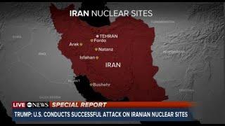 BREAKING NEWS: US strikes 3 Iranian nuclear sites, Trump says, joining Israeli air campaign