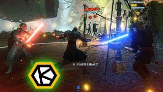 DARTH SAVAGE INSANE SABER COMBAT | HvV #1470 | Star Wars Battlefront 2