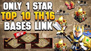 Top 10 Only 1 Star TH16 War Bases Link | Best TH16 Base | Town Hall 16 Base | COC TH16 Legend Base