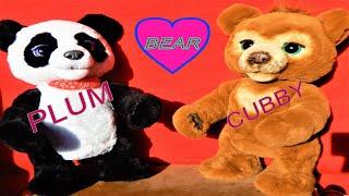 Hasbro FurReal Plum Panda Bear and Cubby Bear