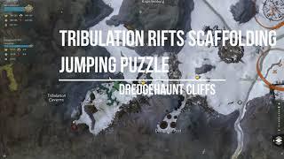 GW2 Tribulation Rift Scaffolding jumping puzzle and vista - Dredgehaunt Cliffs