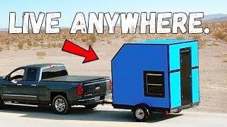 I built a LUXURY micro camper for less than $1,000