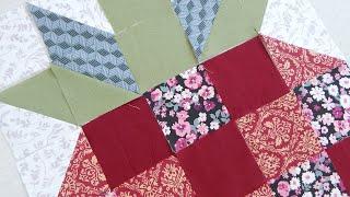 Such beauty from squares can be sewn as a gift and sold. Patchwork block STRAWBERRY.