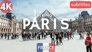 Paris Walking Tour in 4K: Explore the Eiffel Tower, Louvre, Notre-Dame & More