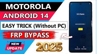 ALL MOTOROLA ANDROID 14 GOOGLE ACCOUNT UNLOCK MOTOROLA FRP UNLOCK 2025 MOTO GMAIL/FRP BYPASS 2025