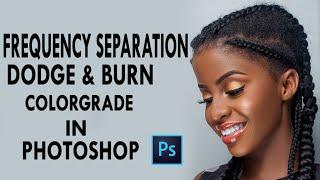 Frequency separation skin retouching Using a Mixture Brush Photoshop cc | Easy Dodge and Burn